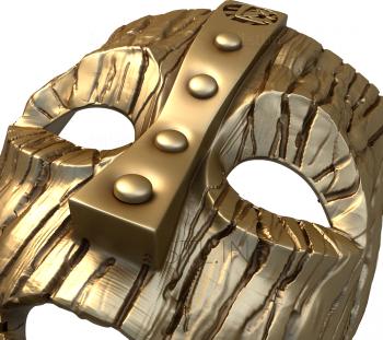 Mask (MS_0099) 3D model for CNC machine